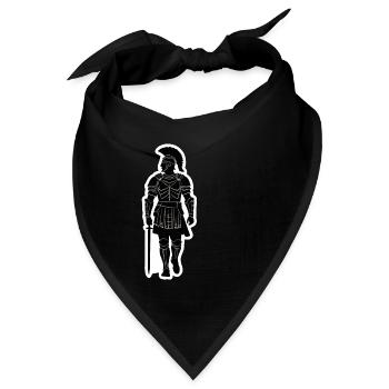Römischer Centurio-Offizier - Bandana Dreieckstuch - Schwarz - Vorne