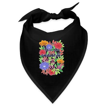 You are enough, just as you are - Bandana Dreieckstuch - Schwarz - Vorne