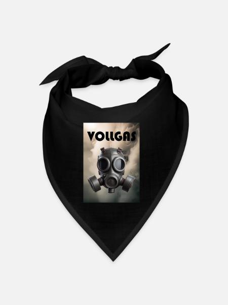 Vollgas - Bandana Dreieckstuch - Schwarz