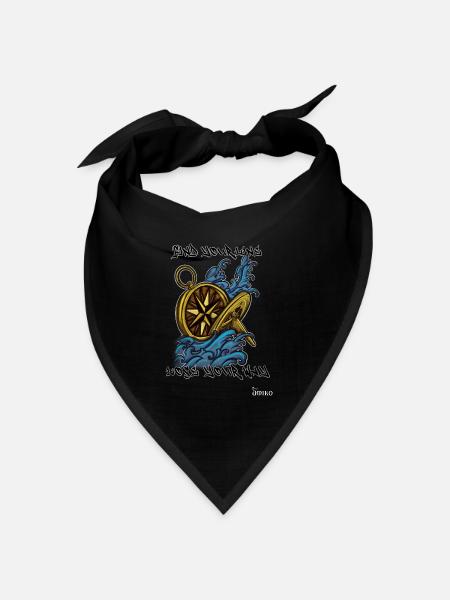 Finde deine Grenze, verliere deinen Weg - Bandana Dreieckstuch - Schwarz