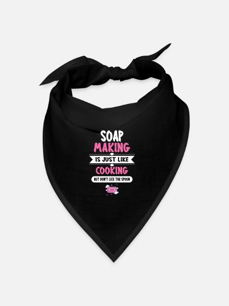Seifenmacher Seife Herstellen Seife Machen - Bandana Dreieckstuch - Schwarz