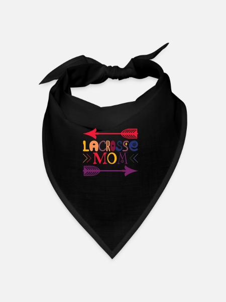 Lacrosse Mom tolles Lacrosse Mama - Bandana Dreieckstuch - Schwarz