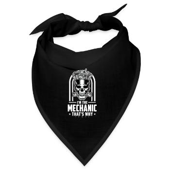 That's Why Aircraft Mechanic Diesel Mechanic Gift - Bandana Dreieckstuch - Schwarz - Vorne