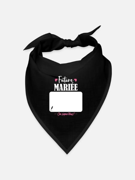 Braut-zu-Braut-Team - Bandana Dreieckstuch - Schwarz