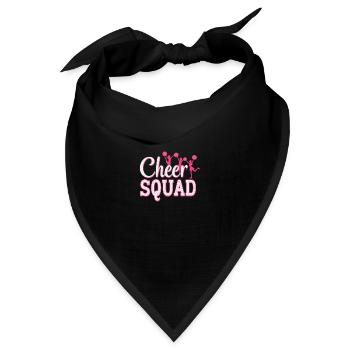 Cheerleading Cheer Squad Cheer Squad - Bandana Dreieckstuch - Schwarz - Vorne