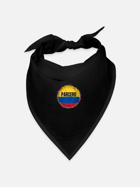 Parcero Colombia Colombian Cartagena Medellin And - Bandana Dreieckstuch - Schwarz