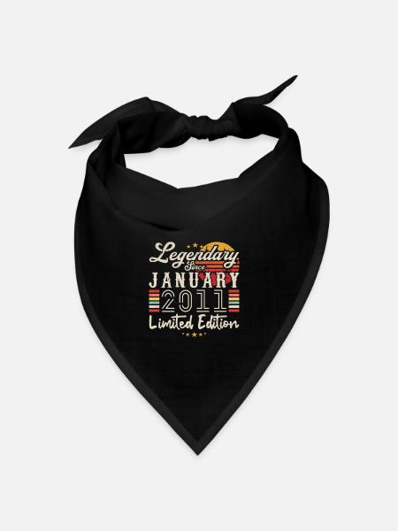 Legendär seit Januar 2011 Limited Edition - Bandana Dreieckstuch - Schwarz