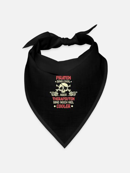 Therapeut Physiotherapeut Physio Beruf Spruch - Bandana Dreieckstuch - Schwarz