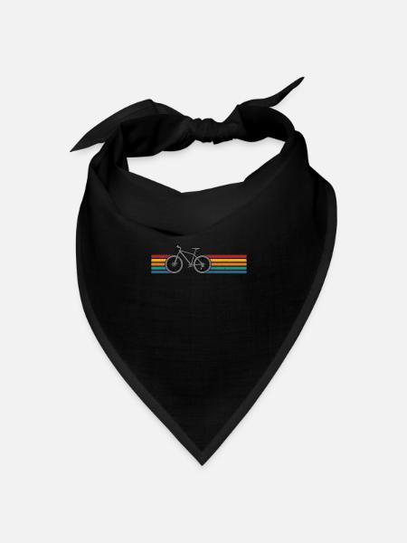 Fahrrad Fahrradfahren Retro Mountain biker - Bandana Dreieckstuch - Schwarz