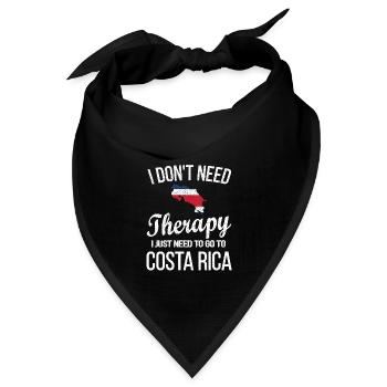 Costa Rica Costa-Ricaner Costa Rica Herkunft - Bandana Dreieckstuch - Schwarz - Vorne
