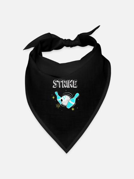 Bowling-team Bowling-Verein - Bandana Dreieckstuch - Schwarz