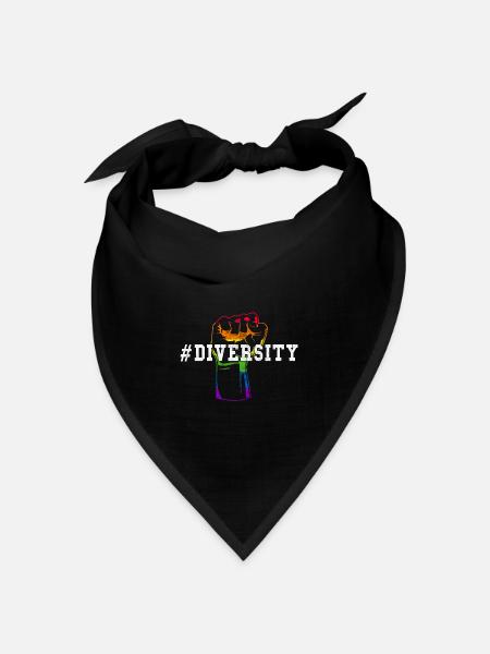 # Diversity - Bandana Dreieckstuch - Schwarz