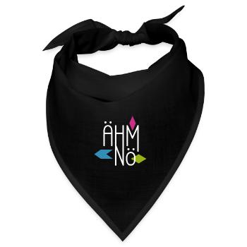 Ähm Nö - Bandana Dreieckstuch - Schwarz - Vorne