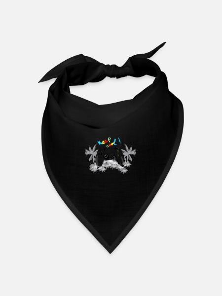 Spielen - Bandana Dreieckstuch - Schwarz