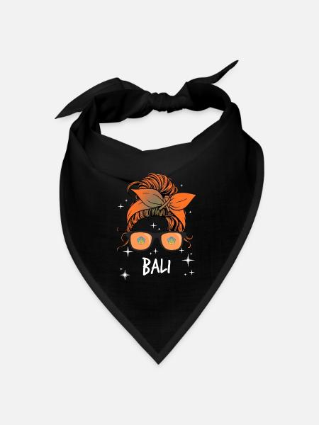 Bali - Bandana Dreieckstuch - Schwarz