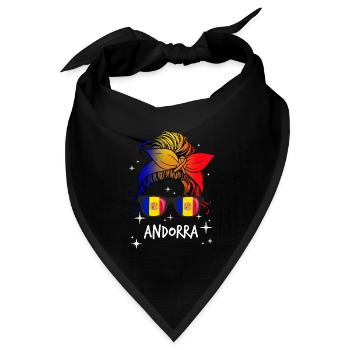 Andorra - Bandana Dreieckstuch - Schwarz - Vorne