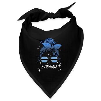 Botswana - Bandana Dreieckstuch - Schwarz - Vorne