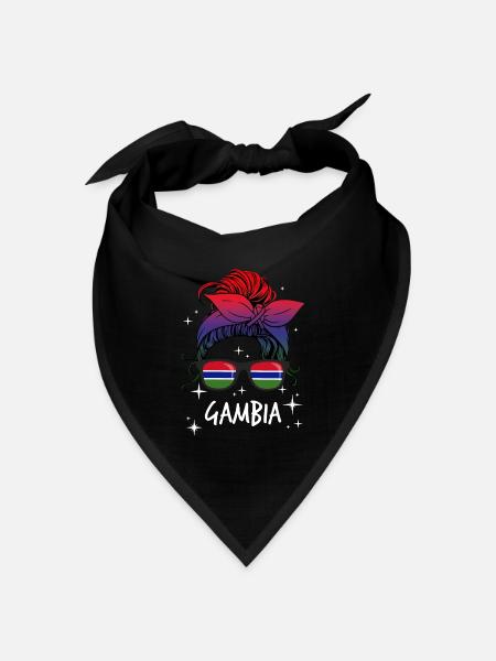 Gambia - Bandana Dreieckstuch - Schwarz