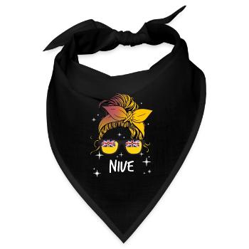 Niue - Bandana Dreieckstuch - Schwarz - Vorne