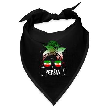 Persien - Bandana Dreieckstuch - Schwarz - Vorne