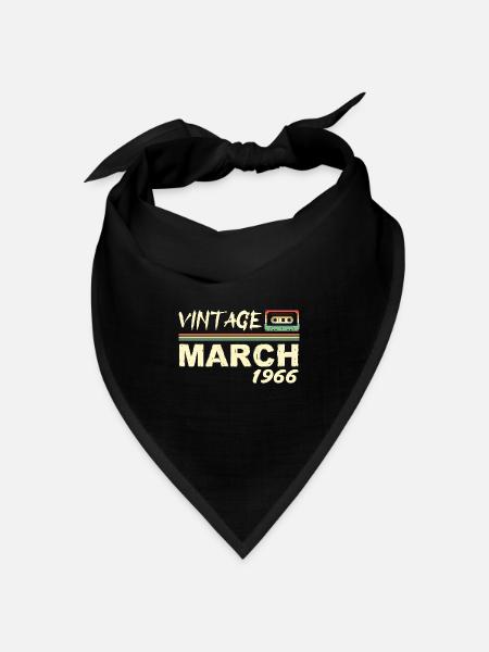 März 1966 - März 1966 - Bandana Dreieckstuch - Schwarz