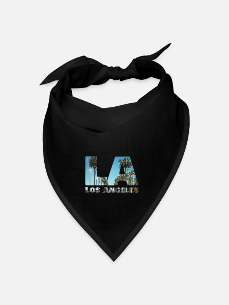 Beverly Hills - Los Angeles - Bandana Dreieckstuch - Schwarz