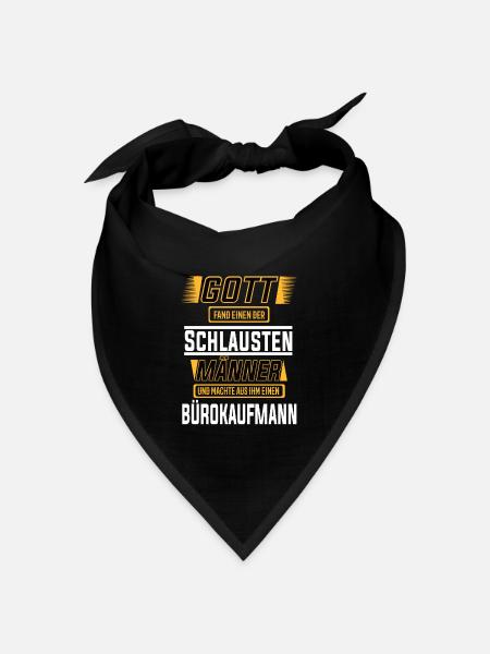 Bürokaufmann einer der schlausten Männer der Welt - Bandana Dreieckstuch - Schwarz