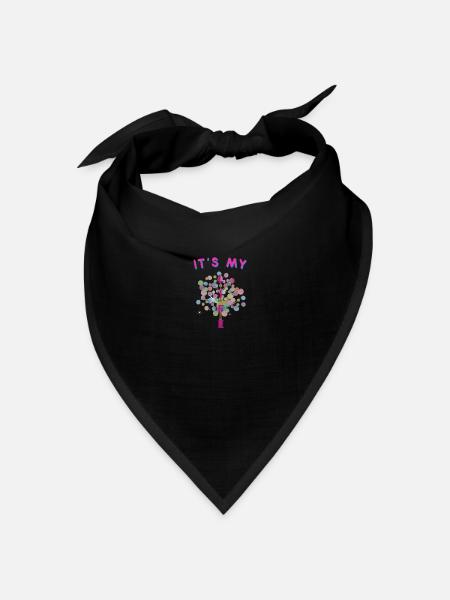 Baum - Bandana Dreieckstuch - Schwarz