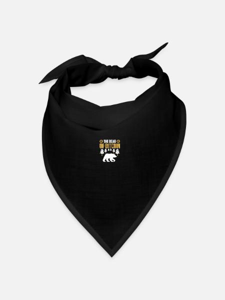 Der Bär von Bitcoin - Bandana Dreieckstuch - Schwarz
