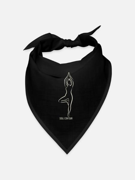SOUL CONTOUR - Vrikshasana - Bandana Dreieckstuch - Schwarz