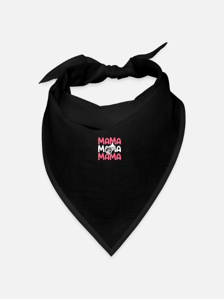 Hornist Mama Mutter Waldhorn - Bandana Dreieckstuch - Schwarz