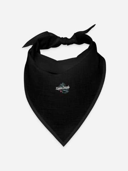 Lofoten Islands - Norway - Bandana Dreieckstuch - Schwarz