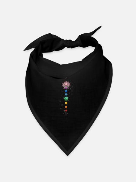 Richte dein Herz auf die Quelle aus. - Bandana Dreieckstuch - Schwarz