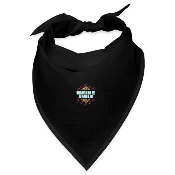 Maedchen Amelie - Bandana Dreieckstuch - Schwarz - Vorne
