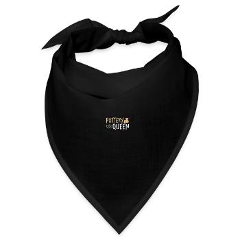 Keramik Töpfer Töpferei - Bandana Dreieckstuch - Schwarz - Vorne
