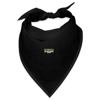 Wissenschaft Mikrobiologie Mikrobiologe - Bandana Dreieckstuch - Schwarz - Vorne