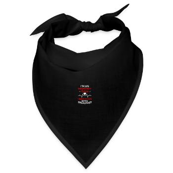 ER Krankenschwester Notfall Krankenschwester - Bandana Dreieckstuch - Schwarz - Vorne