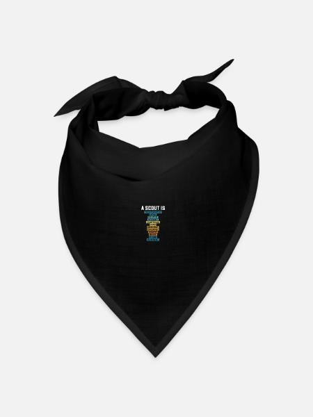 Scouting Pfadfinder - Bandana Dreieckstuch - Schwarz