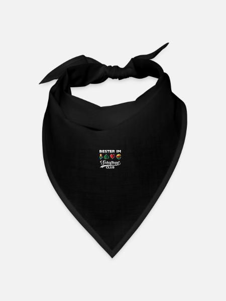 Bester im Schafkopf Club Schafkopfen - Bandana Dreieckstuch - Schwarz