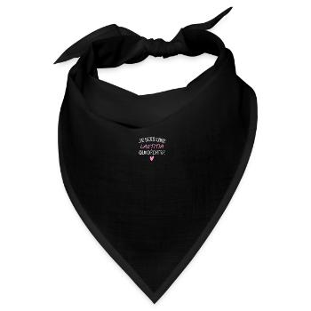 Ich bin eine LAETITIA, die rockt - Bandana Dreieckstuch - Schwarz - Vorne
