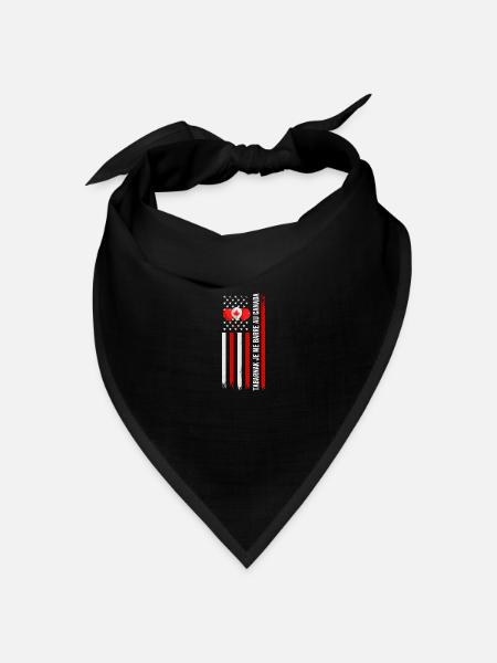Tabarnak Ich verlasse Kanada Reisegeschenk Kanada - Bandana Dreieckstuch - Schwarz
