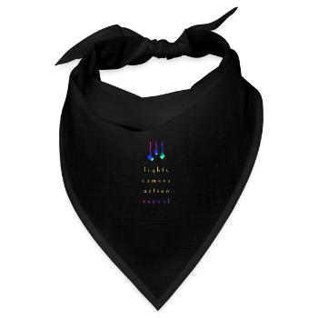 Regisseur Film Filmcrew Geschenk - Bandana Dreieckstuch - Schwarz - Vorne