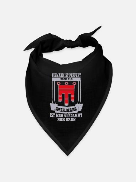 Vorarlberger - Bandana Dreieckstuch - Schwarz