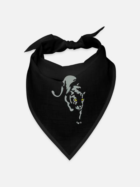 Panther - Bandana Dreieckstuch - Schwarz