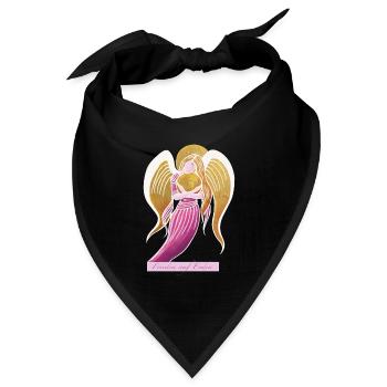 Engel der Weihnacht - Sonja Ariel von Staden - Bandana Dreieckstuch - Schwarz - Vorne