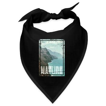 Nature - Bandana Dreieckstuch - Schwarz - Vorne