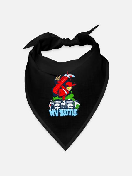 Breakdance B-Boy Streetdance Design Hip Hop Dance - Bandana Dreieckstuch - Schwarz