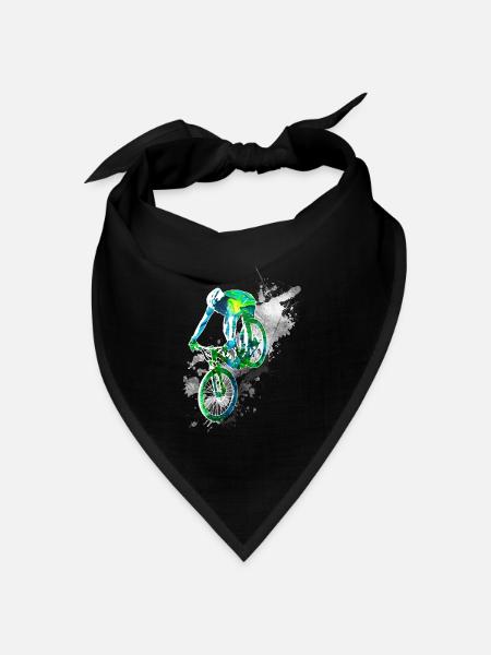 Downhill action - Bandana Dreieckstuch - Schwarz