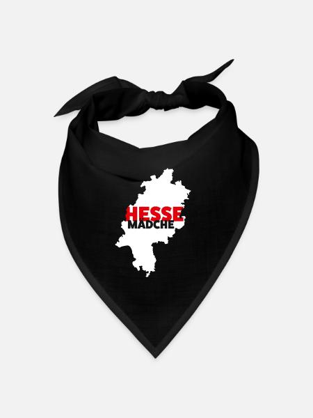 Hesse-Mädche - Bandana Dreieckstuch - Schwarz