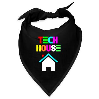 Tech-Haus 808 - Bandana Dreieckstuch - Schwarz - Vorne